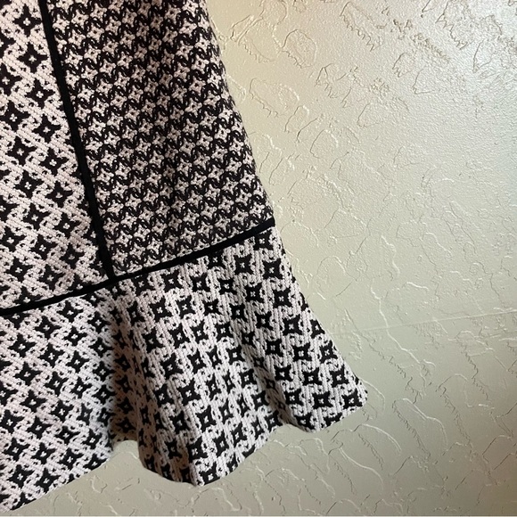 Ann Taylor LOFT Flared Hem Mixed Jacquard Flippy Skirt - Picture 5 of 6